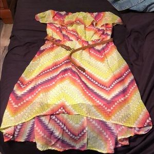 Strapless summer dress